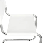 Sedia a sbalzo Mart Stam Breuer Chair Company con struttura cromata (vari colori di ecopelle)