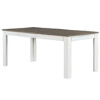 7-Piece Wooden Dining Table Set with 12 Leaf