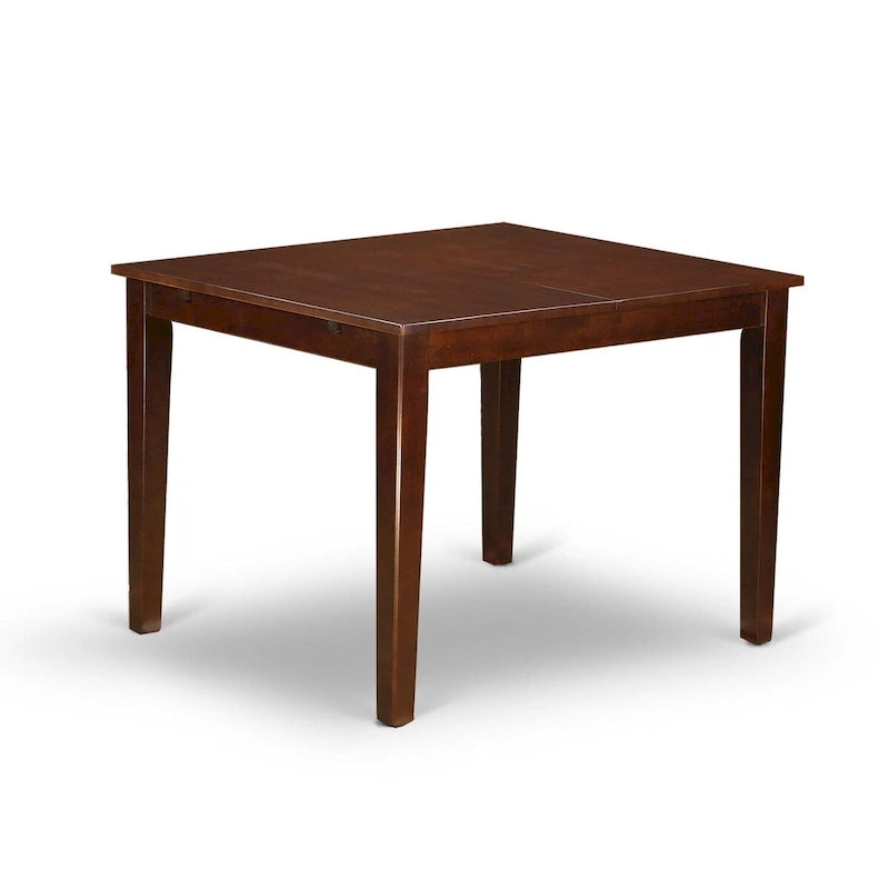 East West Furniture Dining Table Set Contains a Rectangle Dining Table and Dining Chairs with a Bench (Chair Seat Type Options)