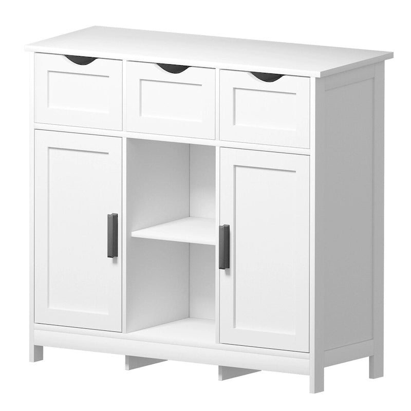 Wooden Floor Cabinet,with Drawers and Shelves Storage Cabinets,Accent Cabinet for Living Room,Bedroom
