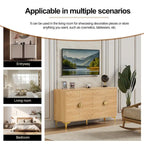 Sideboard Buffet Cabinet with Storage Four Door Adjustable Shelves Storage Cabinet Coffee Bar Cabinet