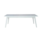 Capeside Cottage White and Black 6 Piece Rectangular Table Set