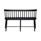 Capeside Cottage White and Black 6 Piece Rectangular Table Set