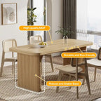63 Computer Desk for Home Office, Simple Rectangular Writing Table for Study Room Bedroom