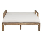 1-Piece Farmhouse-styled Wooden Outdoor Sunbed, Outdoor Daybed