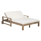 1-Piece Farmhouse-styled Wooden Outdoor Sunbed, Outdoor Daybed