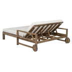 1-Piece Farmhouse-styled Wooden Outdoor Sunbed, Outdoor Daybed