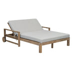 1-Piece Farmhouse-styled Wooden Outdoor Sunbed, Outdoor Daybed