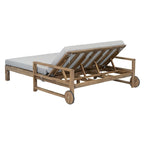 1-Piece Farmhouse-styled Wooden Outdoor Sunbed, Outdoor Daybed