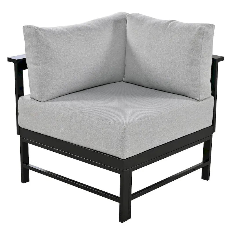 U-Shaped Multi-Person Outdoor Sofa Set, Suitable for Gardens