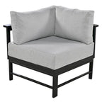 U-Shaped Multi-Person Outdoor Sofa Set, Suitable for Gardens