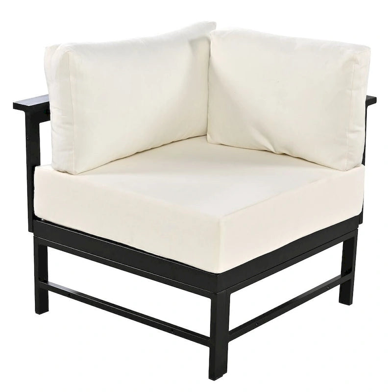 U-Shaped Multi-Person Outdoor Sofa Set, Suitable for Gardens
