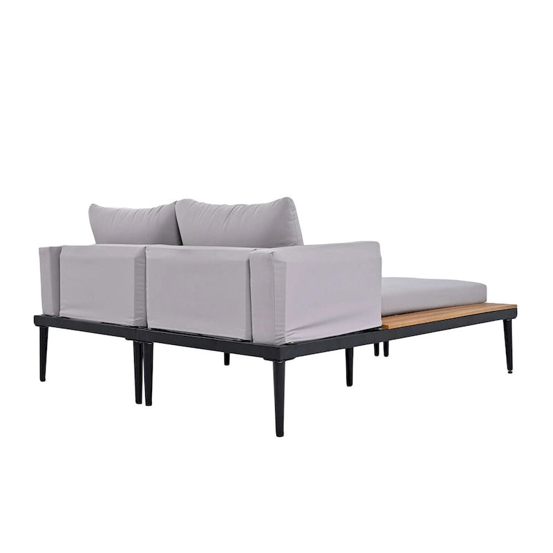 Nestfair 2 in 1 Outdoor Daybed with Cushions and Pillows
