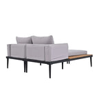 Nestfair 2 in 1 Outdoor Daybed with Cushions and Pillows