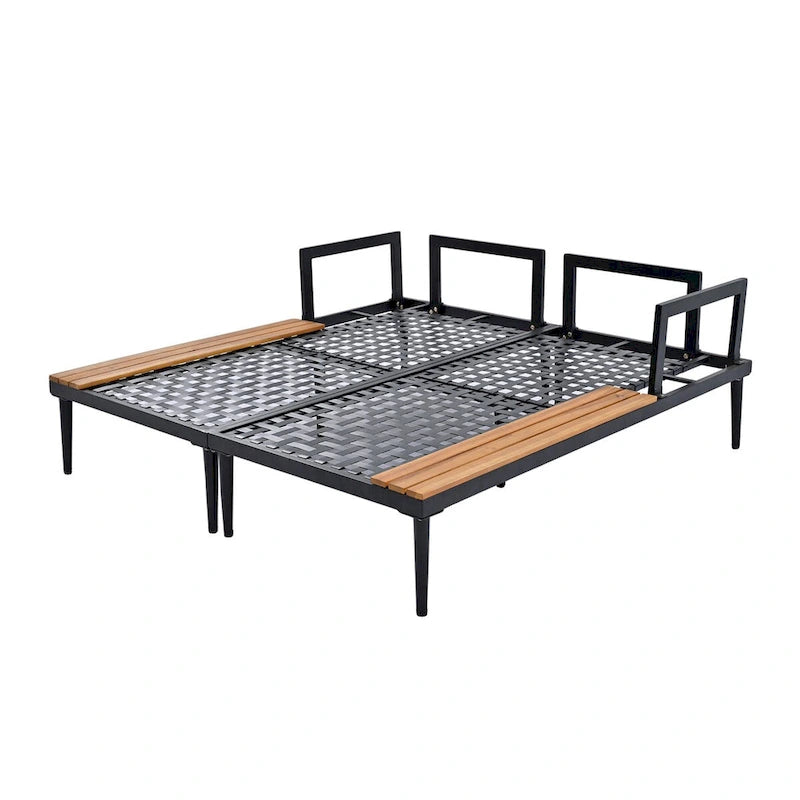 Nestfair 2 in 1 Outdoor Daybed with Cushions and Pillows