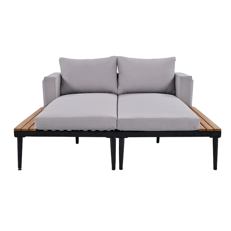 Nestfair 2 in 1 Outdoor Daybed with Cushions and Pillows
