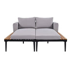 Nestfair 2 in 1 Outdoor Daybed with Cushions and Pillows