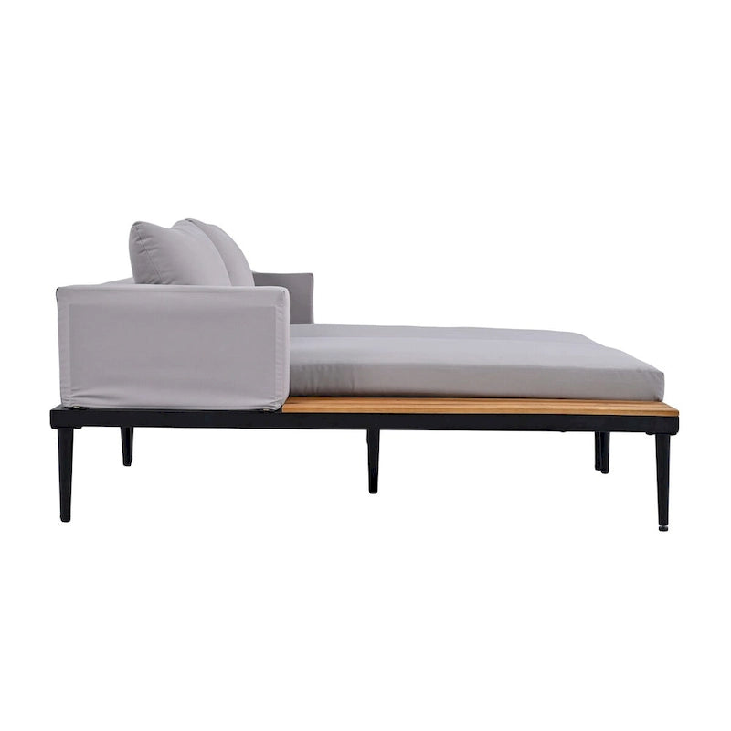 Nestfair 2 in 1 Outdoor Daybed with Cushions and Pillows