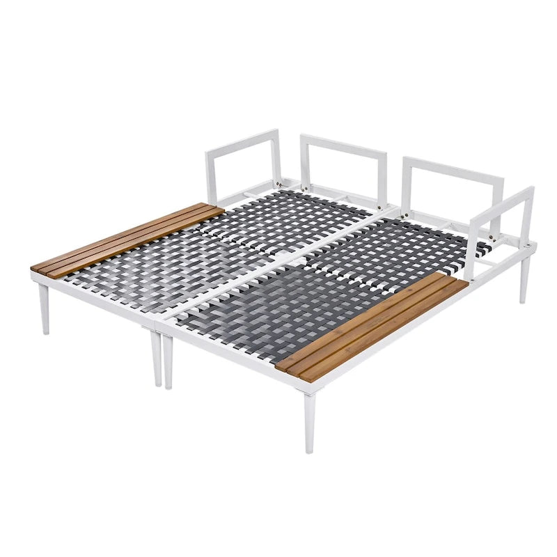 Nestfair 2 in 1 Outdoor Daybed with Cushions and Pillows