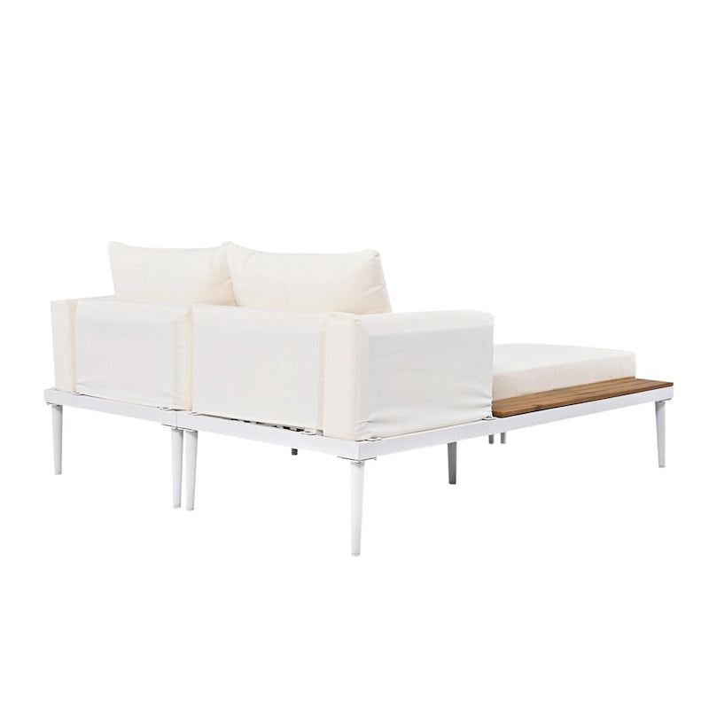 Nestfair 2 in 1 Outdoor Daybed with Cushions and Pillows