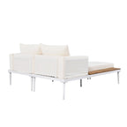 Nestfair 2 in 1 Outdoor Daybed with Cushions and Pillows