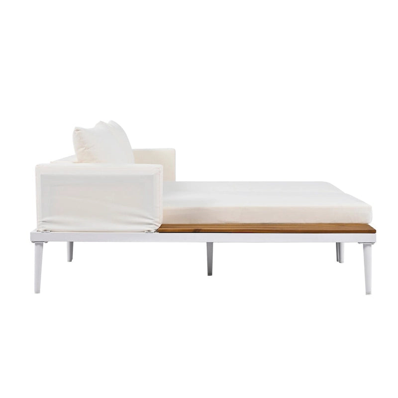 Nestfair 2 in 1 Outdoor Daybed with Cushions and Pillows