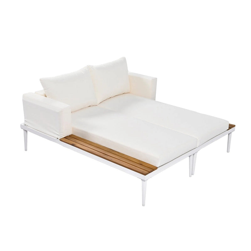 Nestfair 2 in 1 Outdoor Daybed with Cushions and Pillows