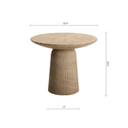 Studio London Faux Travertine Bistro Table Maddox Concrete Patio Table