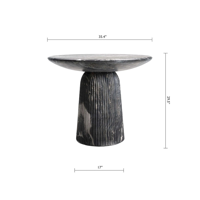 Studio London Faux Travertine Bistro Table Maddox Concrete Patio Table