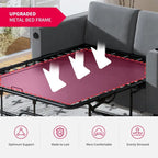 Mixoy Pull Out Sofa Bed,Sleeper Sofa Couch with Memory Foam Mattress,Cup Holder,USB,Pull Out Couch Bed