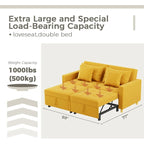 AECOJOY Divano Letto 3 in 1, Letto Singolo Convertibile