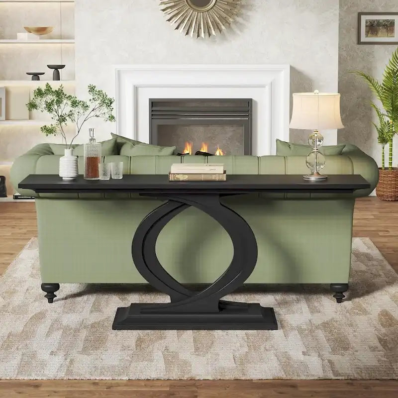 59 Inches Console Table for Entryway, Entry Hallway Table Sofa Table