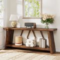 70.86-inch Wood Sofa Console Accent Table for Entryway