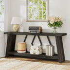 70.86-inch Wood Sofa Console Accent Table for Entryway
