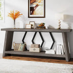 70.86-inch Wood Sofa Console Accent Table for Entryway