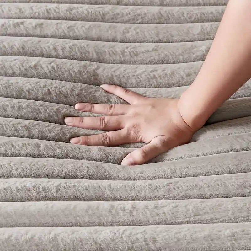 Modern Double Sleeper Sofa BedComfortable Cloud Couch Daybed Soft Fluffy Corduroy Upholstery