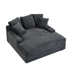 Modern Double Sleeper Sofa BedComfortable Cloud Couch Daybed Soft Fluffy Corduroy Upholstery