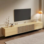 Stylish mid-century modern TV stand for up to 80 TVs. Ample storage for media devices, cable management. easy assembly.