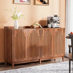 Sideboard Buffet Cabinet, 57 Farmhouse Storage Cabinet with Doors and Adjustable Shelf