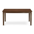 East West Furniture Set da tavolo da pranzo - un tavolo da cucina rettangolare e sedie da pranzo - Mogano (Opzioni pezzi)