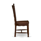 East West Furniture Set da tavolo da pranzo - un tavolo da cucina rettangolare e sedie da pranzo - Mogano (Opzioni pezzi)
