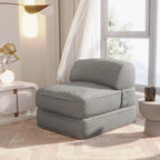 WOWMAX Convertible Folding Sofa Bed Folding Chair Bed with Back Bolster
