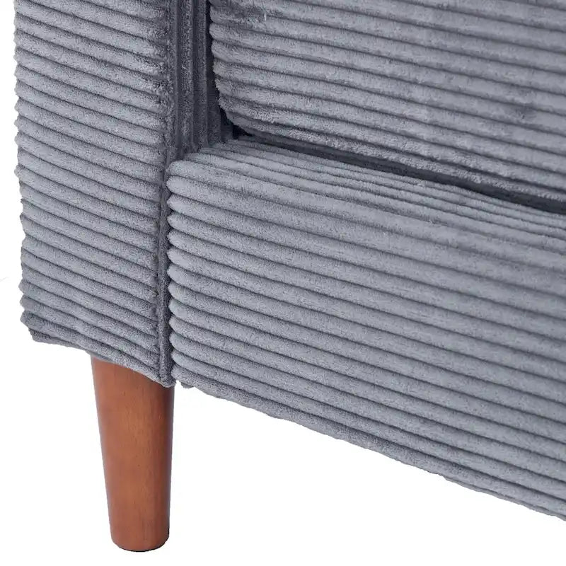 82 Inch Sofa, Comfy Sofa Couch Extra Deep Seats, Corduroy Couch for Living Room Loveseat Removable Sofa Cover Cushions