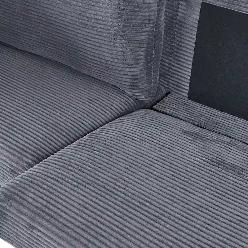 82 Inch Sofa, Comfy Sofa Couch Extra Deep Seats, Corduroy Couch for Living Room Loveseat Removable Sofa Cover Cushions