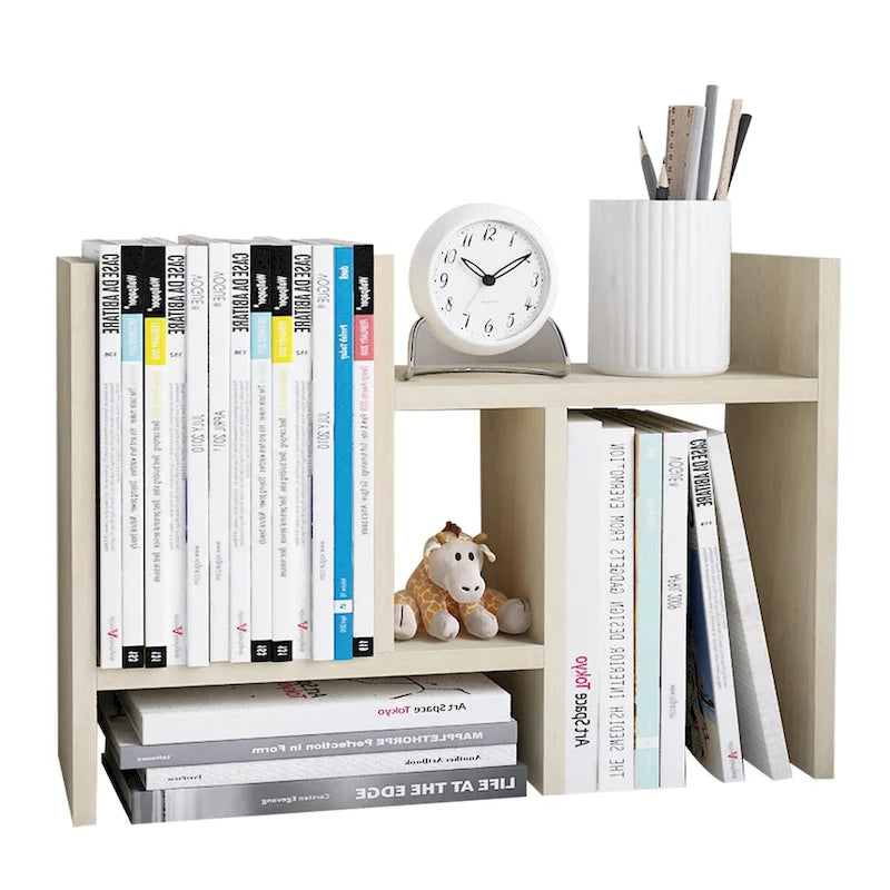 Jerry & Maggie Wooden Desktop Organizer Shelf with Storage