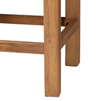 Mobile alto Sibu in rattan naturale e legno di teak in stile bohémien