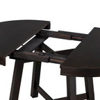Tavolo da pranzo rotondo allungabile in legno con 16 inserti