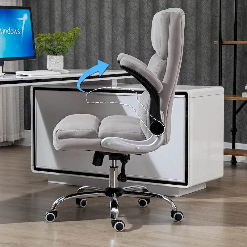 AVAWING Velvet Office Chair Executive Computer Desk Chair