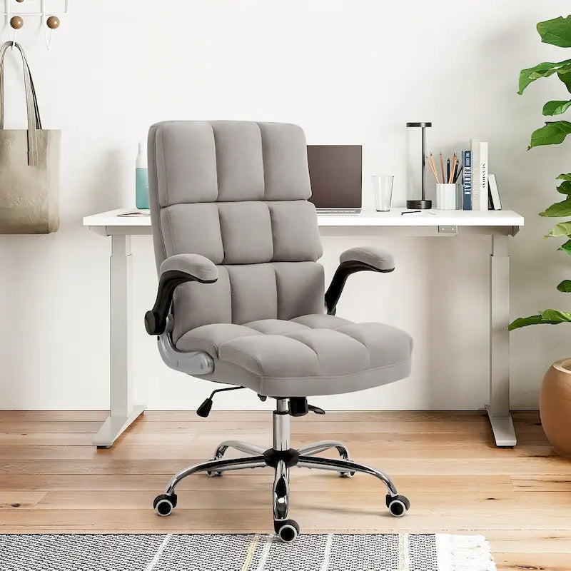 AVAWING Velvet Office Chair Executive Computer Desk Chair