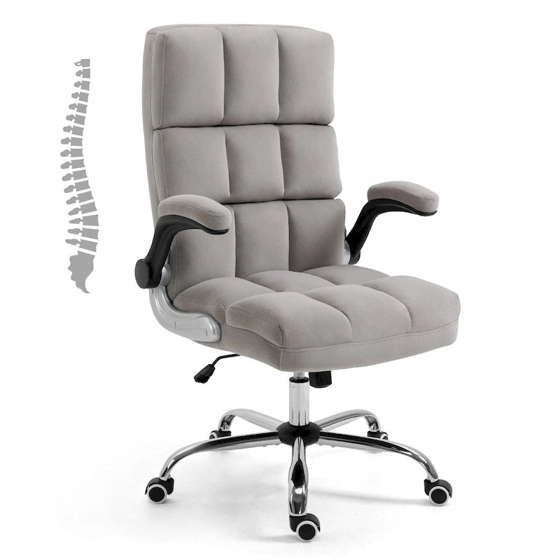 AVAWING Velvet Office Chair Executive Computer Desk Chair